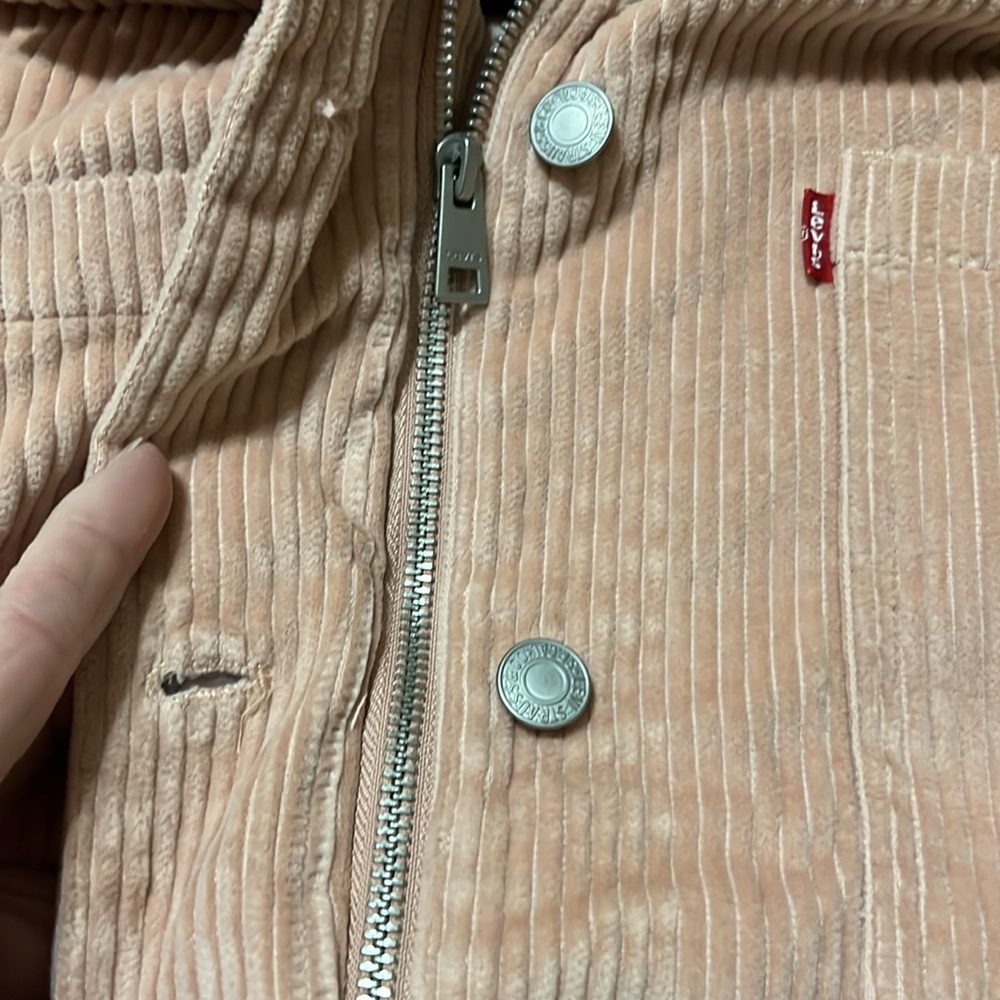 Womens Plus 3x LEVIS corduroy button up jacket/shirt - Picture 3 of 4